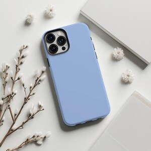 Soft Blue Phone Case | Solid Color iPhone (MagSafe Compatible) & Samsung Cover
