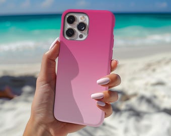 Pink Gradient Phone Case for All iPhone Models Ombre