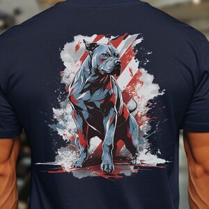 Independence Day Pitbull Tee: Patriotic Spirit & National Pride of All American Dog