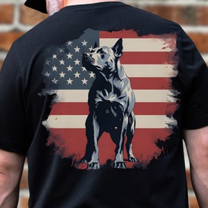 Independence Day Pitbull Tee: Patriotic Spirit & National Pride of All American Dog