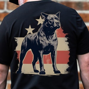 Independence Day Pitbull Tee: Patriotic Spirit & National Pride of All American Dog