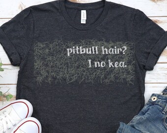 Hawaiian Dog Tee, Pitbull Hair, Hawaiian Flair Tee