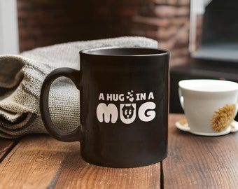 Uplifting Pibble Hugs: Unique 'A Hug in a Mug' Pitbull Coffee Cup