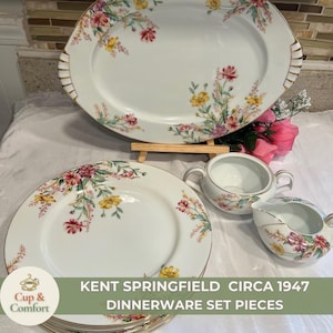 Vintage Kent Springfield Dinnerware Circa 1947 Occupied Japan Multiple Pieces Japanese Fine China