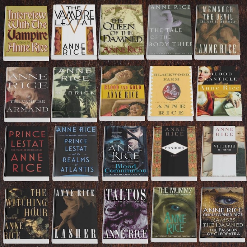 Anne Rice Complete Vampire Chronicles Mayfair Witches Ramses Set of 20 ...