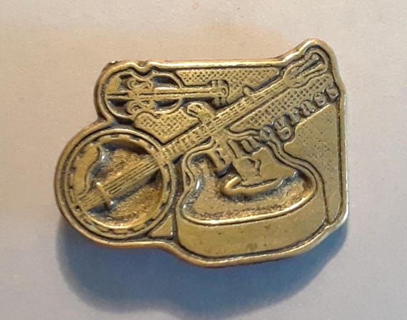 Bluegrass solid brass vintage buckle - image 1