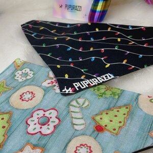 Christmas dog bandana, slip on dog bandana, dog bandana, Christmas bandana