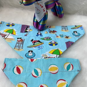 Beach dog bandana, summer dog bandana, dog bandana