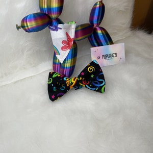 Happy birthday bow tie, summer dog bow tie, birthday bow tie, dog bow tie