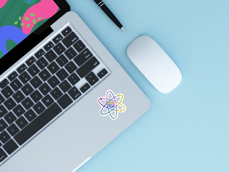 You Matter Sticker, Water Bottle Laptop Sticker, Cute Science, Positive Affirmation, Rainbow Atom, Waterproof Glossy Sticker, Fun Science bild 3