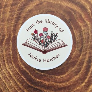 Customized Book Plates, Personalized Name Tags for Books, From the ...