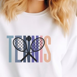Tennis Sweatshirt, Tennis Sweatshirt Gift For Women, Tennis Player Gift For Her,Tennis Coach Gift