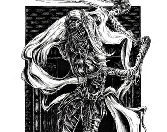 Dançarina do Vale Boreal - DSIII - Formato de impressão A3 (42x29,7cm-11,7x16,5in)