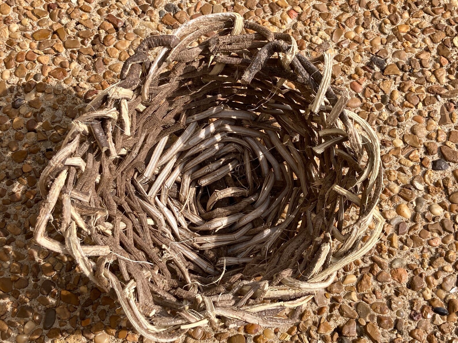 Small, Round Kudzu Basket Made With Split Vines Etsy