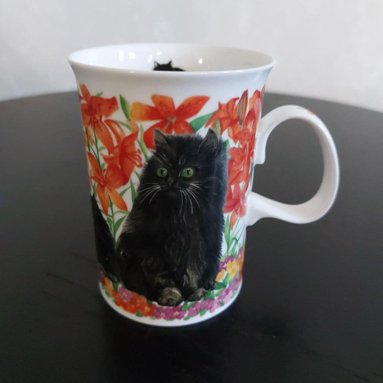 Tazza In Porcellana Jan Pashley Gatti Di Natale - Capienza 300ml, Lavabile In Lavastoviglie E Microonde - Regalo Natalizio Per Amanti Dei Gatti
