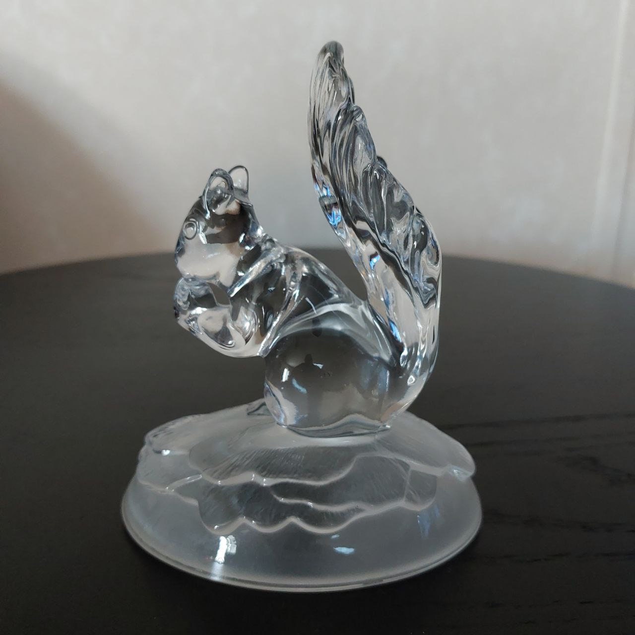 クリスタル・ダルクガラスのリスの置物 - 鉛クリスタル - アニマル