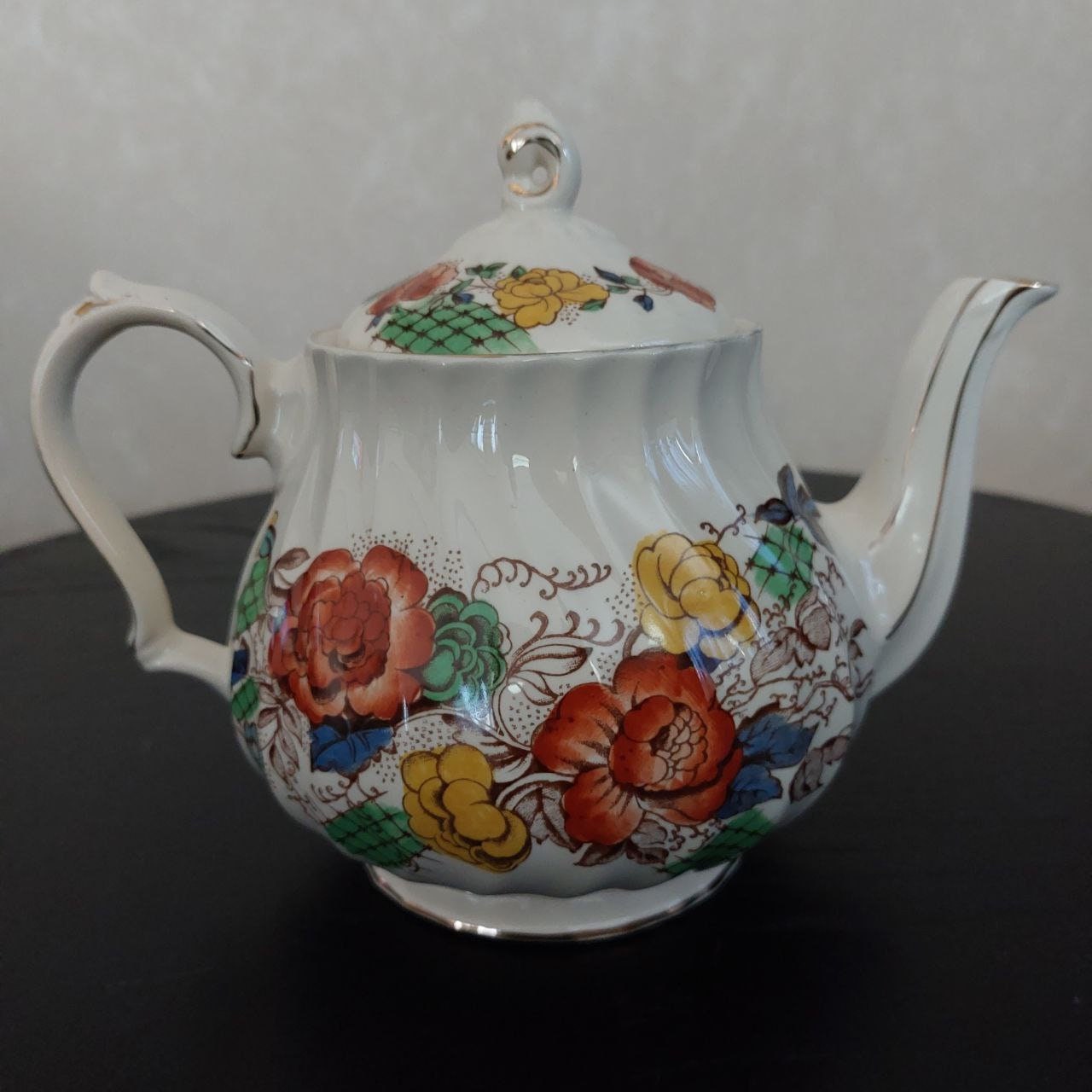 Vintage Sadler Teapot, ROSE GARDEN, Sadler England, Made in England