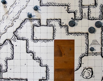 DnD Battle Map Paper | 1-Inch Grid, RPG Accessories