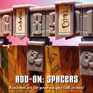 Initiative Tracker Spacers Add-On: Custom DM Screen Accessory