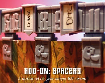 Add-On: Spacers For Initiative Tracker | DnD Gift | Dungeons Dragons 5E Pathfinder Starfinder RPG | DM Game Master Accessory
