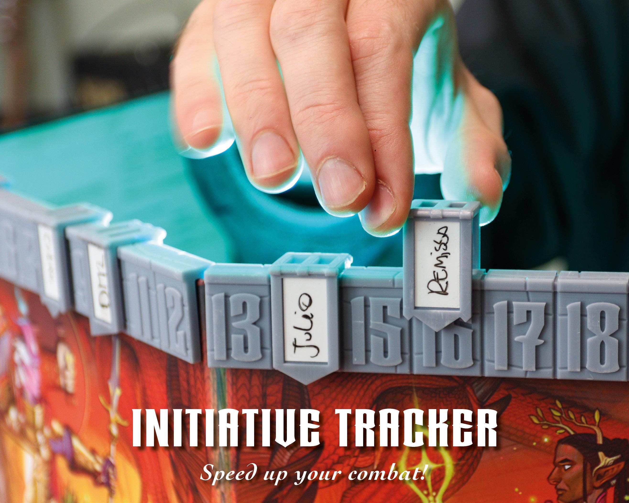 Initiative Tracker For DM Screen | DnD Gift | Dungeons And Dragons 5E Pathfinder Starfinder RPG Accessories | D&D Tool | Dungeon Master Kit