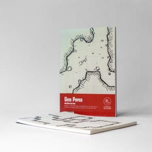 Grid Paper | Blanco Battle Map | 1-Inch Raster | Voor RPGs als Dungeons and Dragons, Pathfinder, Daggerheart | Dungeon Master Cadeau | DnD