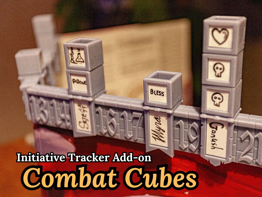 Combat Cubes for Initiative Tracker Dnd Gift Dungeons Dragons 5E