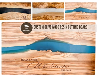 Olive Wood Epoxy River Charcuterie Board 18x9 Etsy Olive Wood Epoxy River Charcuterie Board 18x9 Etsy
