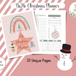 Boho Christmas Planner: Holiday Budget, Meal & Party Planning (PDF)
