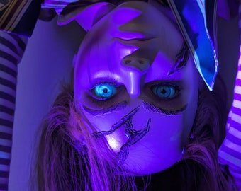 Réplica de tamaño real de Battle M3gan (Megan) **SOLO CABEZA**