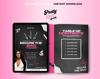 Editable Ebook Template, Side Hustle, Canva (Digital Download)