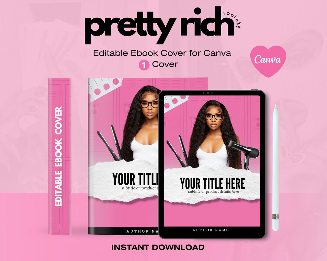 Ebook Cover Planner Cover Ebook Cover Template DIY Ebook Etsy