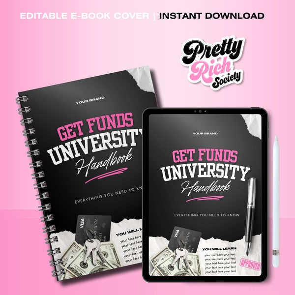 Ebook Cover, Planner Cover, Ebook Cover Template, DIY Ebook Cover, Training Manual, Vendor List, DIY Canva