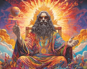 Psychedelische Bijbelse Vrede | Halverwege de reis Art