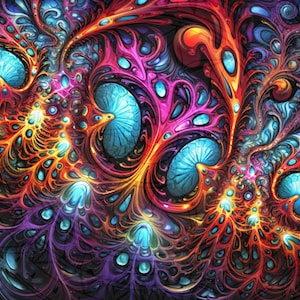 Psychedelic Fractal Art | Midjourney Art