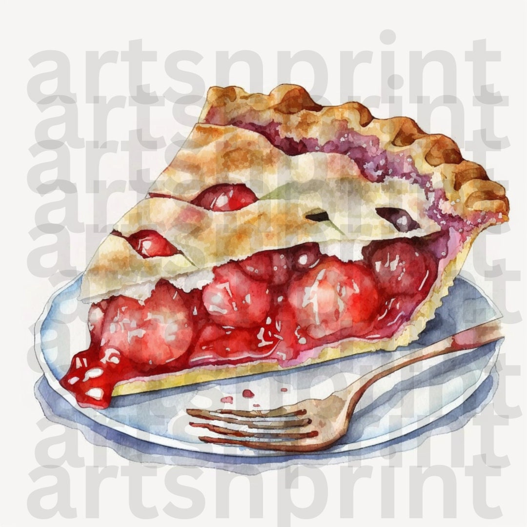 Pie Clipart PNG 5 Pack 300 Dpi Realistic Dessert Images Clip Art - Etsy