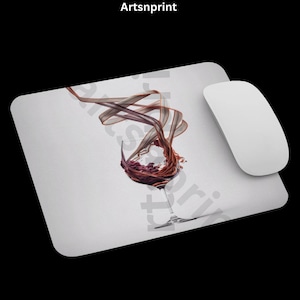 Wine Glass Mouse Pad: Office Desk Accessory
