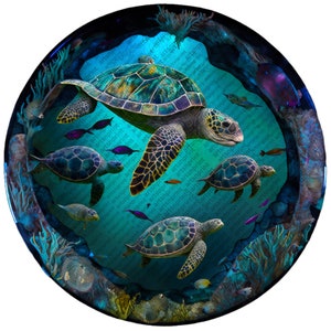 Meeresschildkröten png, 300dpi, Schildkröte, Windspiel, Sublimationsdesign-Vorlage, Tumbler-Vorlage, transparent, Shirt-Design, Meeresschildkröten-Clipart