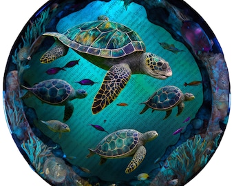 Sea Turtles png, 300dpi, turtle Wind Spinner, Sublimation Design Template, tumbler template, transparent, shirt design, sea turtle clipart