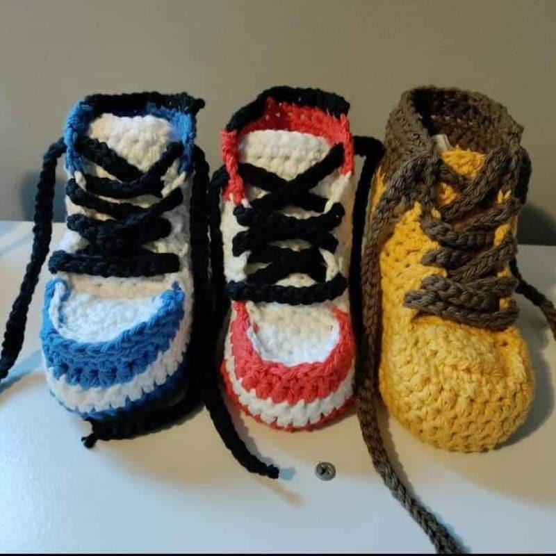 Nike Baby Crochet Shoes - Etsy