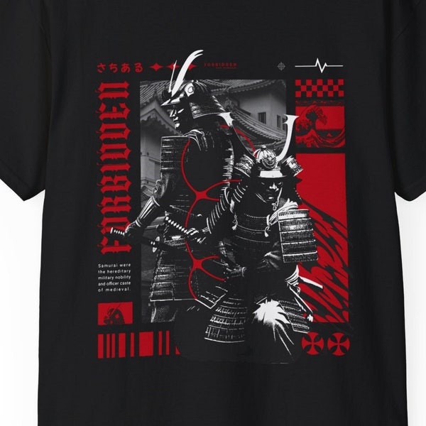 Samurai T-Shirt, Ronin T-Shirt, Warrior Shirt, Japanese Style Tee, Cyberpunk Samurai Shirt,  Unisex Ultra Cotton Tee