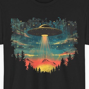 UFO T Shirt Flying Saucer T Shirt Alien T Shirt Cool Roswell New Mexico Tee X-Files Weird Science Geek Storm Area 51, image 2