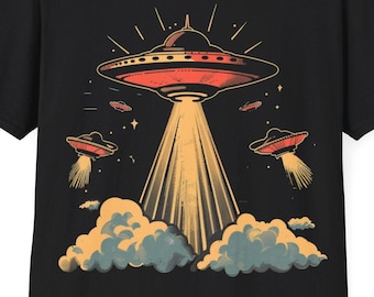 Außerirdisches UFO T-Shirt, Alien 51 Shirt, Außerirdisches Shirt, Space Liebhaber Geschenk, Sci-Fi Shirt, Unisex Softstyle