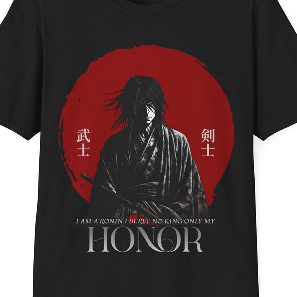 Samurai T-Shirt, Ronin T-Shirt, Warrior T-Shirt, Unisex Softstyle T-Shirt