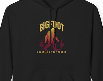 Sudadera con capucha Bigfoot, sudadera Sasquatch, sudadera con capucha de vellón Cryptid, suéter Bigfoot unisex, sudadera con capucha de estilo suave para amantes de Sasquatch