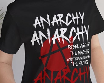 Sweat-shirt Unisexe Punk Rock 'Seuls Les Anarchistes Sont Jolis' - Noir - Neuf Sans étiquettes