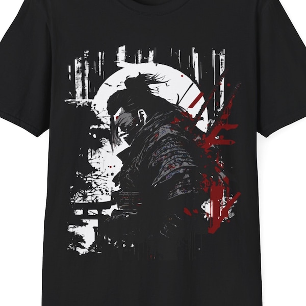 Samurai T-Shirt,  Cyberpunk Ronin Shirt, Warrior Tee, Unisex Softstyle T-Shirt