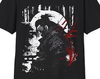 Samurai T-Shirt,  Cyberpunk Ronin Shirt, Warrior Tee, Unisex Softstyle T-Shirt