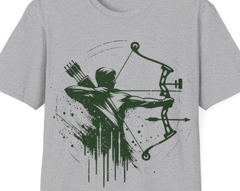 Archery T-Shirt, Archer Tee, Hunting Gift Top, Softstyle Unisex Shirt, Archer Lover Gift, Archery Fan Apparel