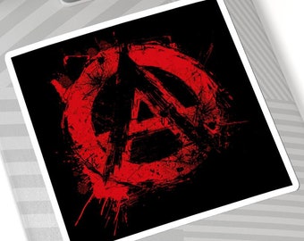 Punk Sticker, Anarchy Sticker, Rebel Sticker for Laptop, Skateboard, Water Bottle - Cool Punk Rock Rebel Anarchist Vinyl Kiss-Cut Sticker